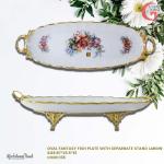 Fish Plate Oval Fantasy For Export