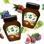 Premium 4-Fruit Mixed Syrup (Mulberry, Date, Grape, Fig) – Natural Sweetener for Wholesale Export – 400g & 800g Packaging