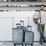 Luggage 3 Piece Set Softside with Spinner Wheels in low Price