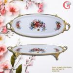 Jumbo Plate For Fish Oval, Elegant Design, Global King Wholesale Product Supplier