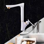 Aryana Faucets Set Mechanical Karoon White & Gold Color in Wholesale
