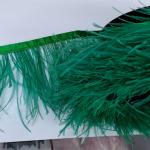 Ostrich Feather Trim Wholesale Available In Bulk Large (15cm) Green And Pink