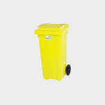 Plastic Garbage Waste Bin wheels Pedal 120 Liter Bulk Supplier in Iran