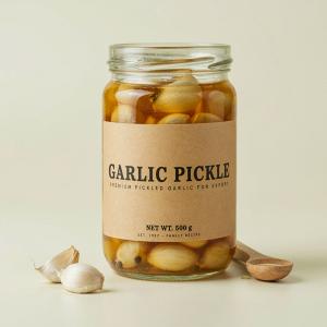 Garlic Pickle in Jar for Export | Wholesale Pickled Garlic